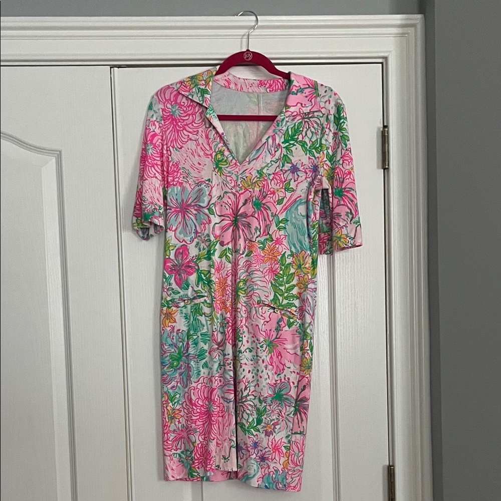 Lilly Pulitzer Pink Multi Floral Shift Dress